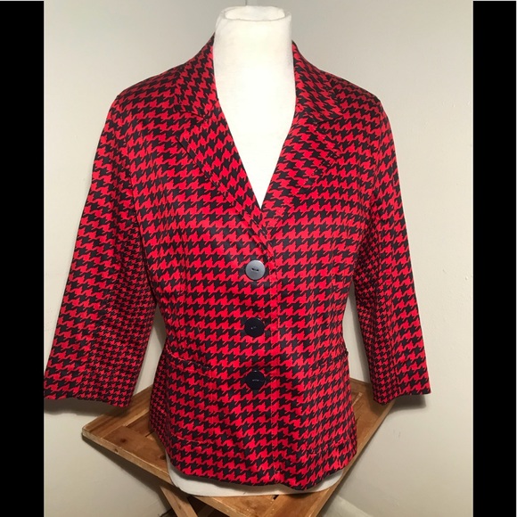 Joan Rivers Houndstooth Crop Blazer